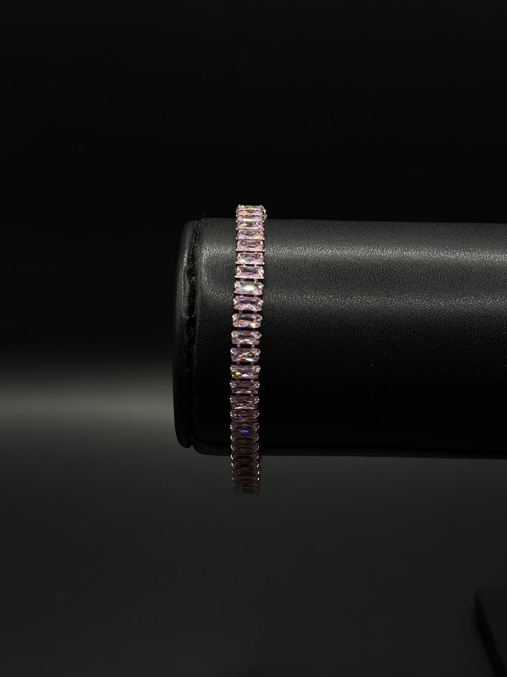 Pulsera Baguette Zirconias Plateado