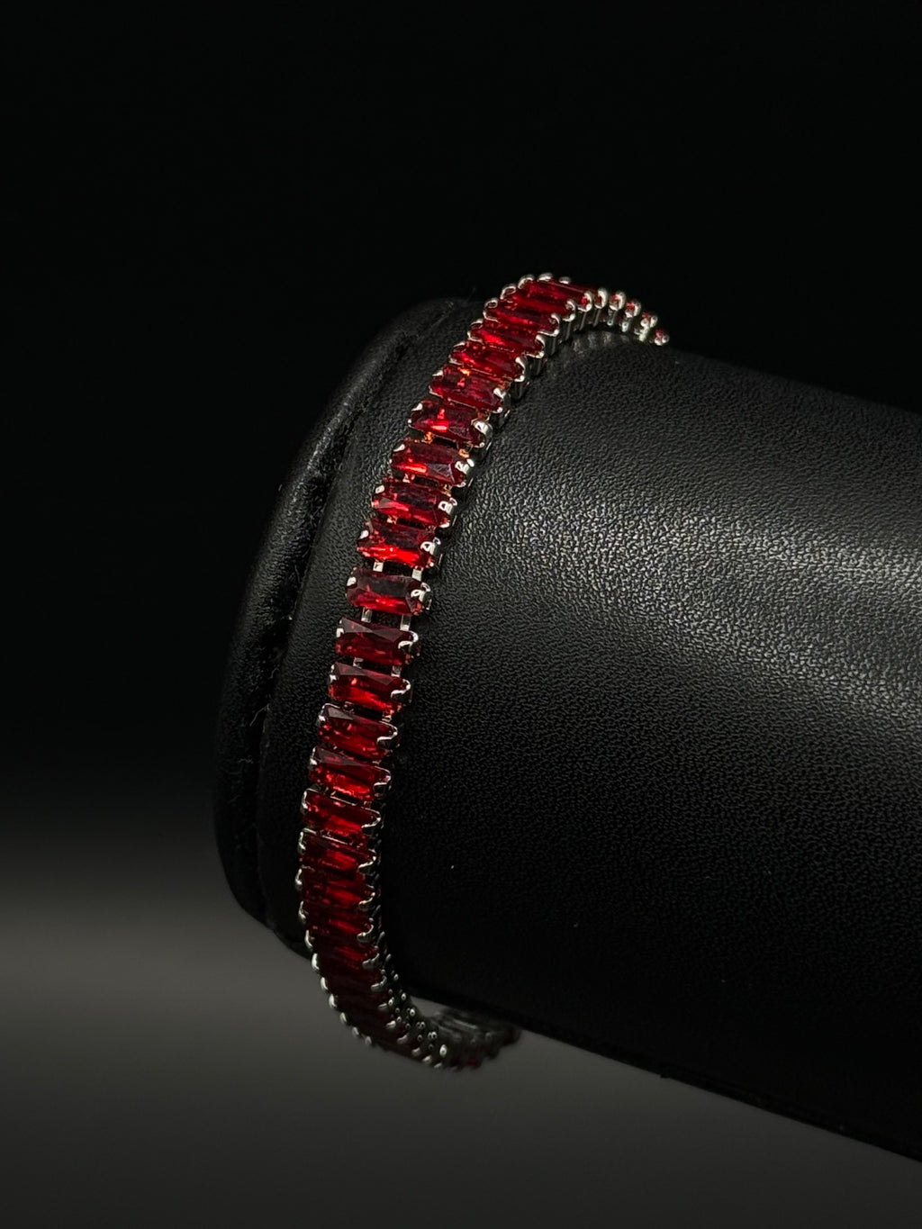 Pulso Baguette Zirconias Plateado