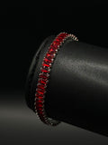 Pulso Baguette Zirconias Plateado