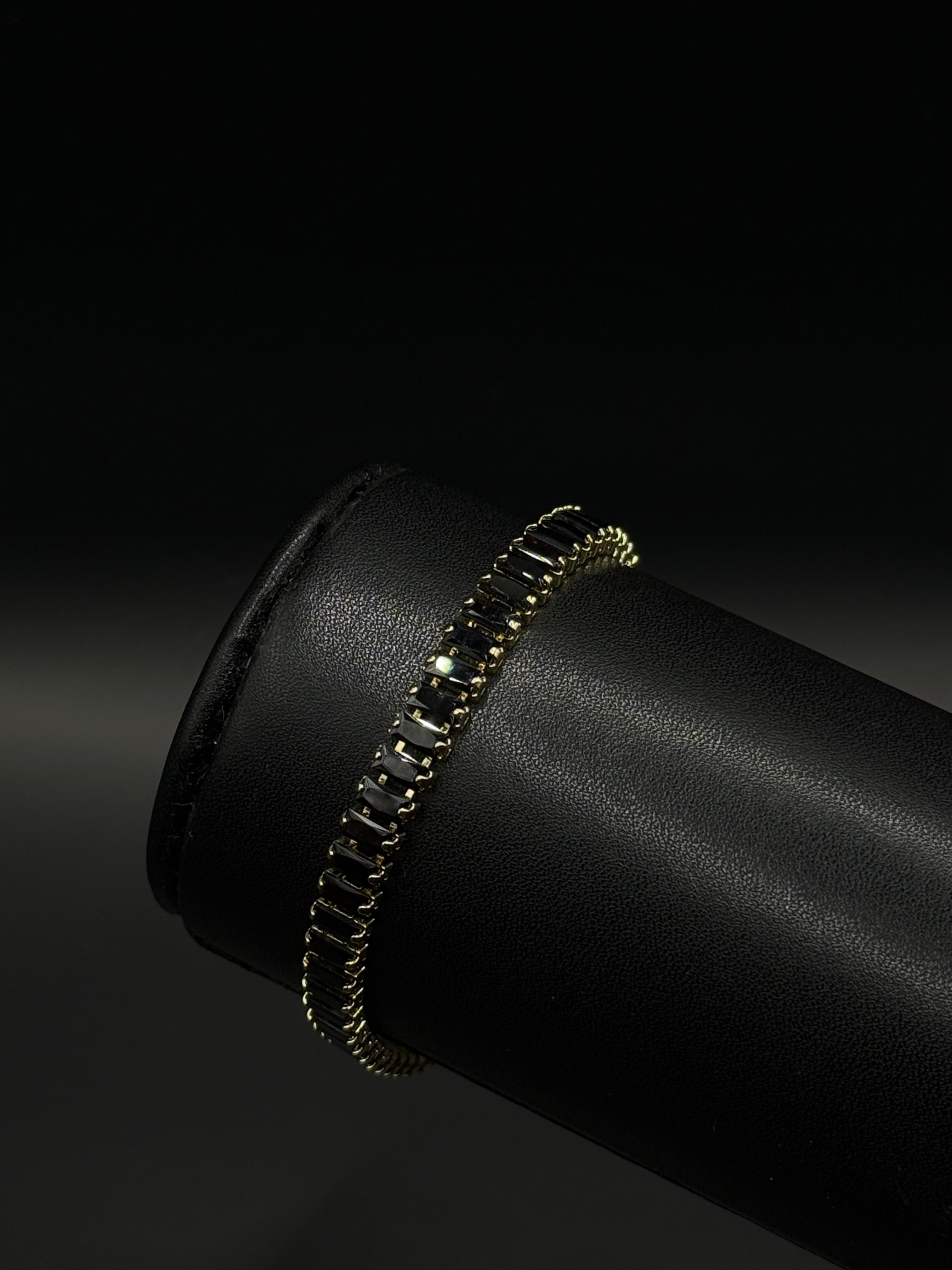 Pulsera Baguette de Oro Laminado
