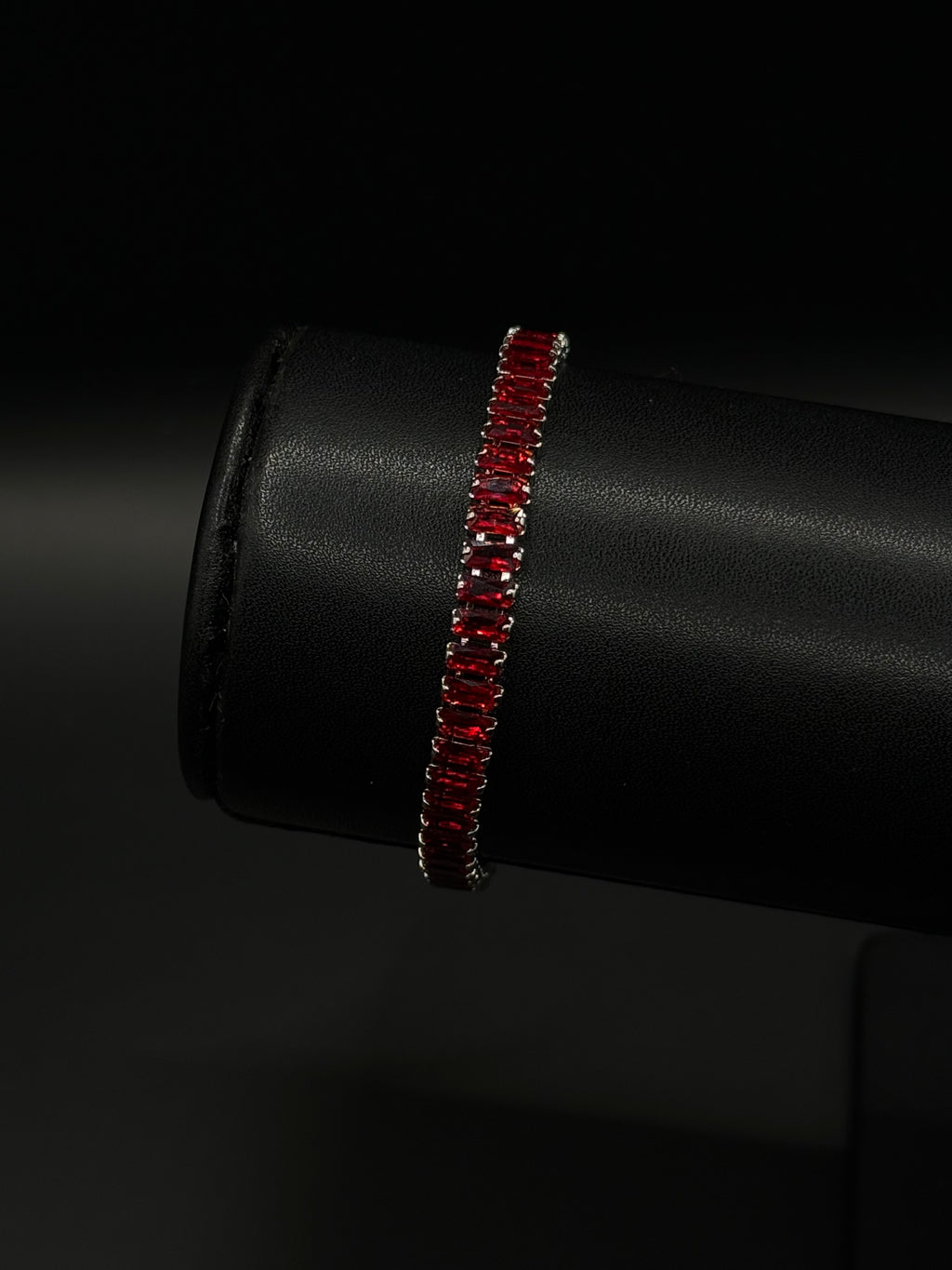 Pulso Baguette Zirconias Plateado