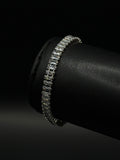 Pulso Baguette Zirconias Plateado