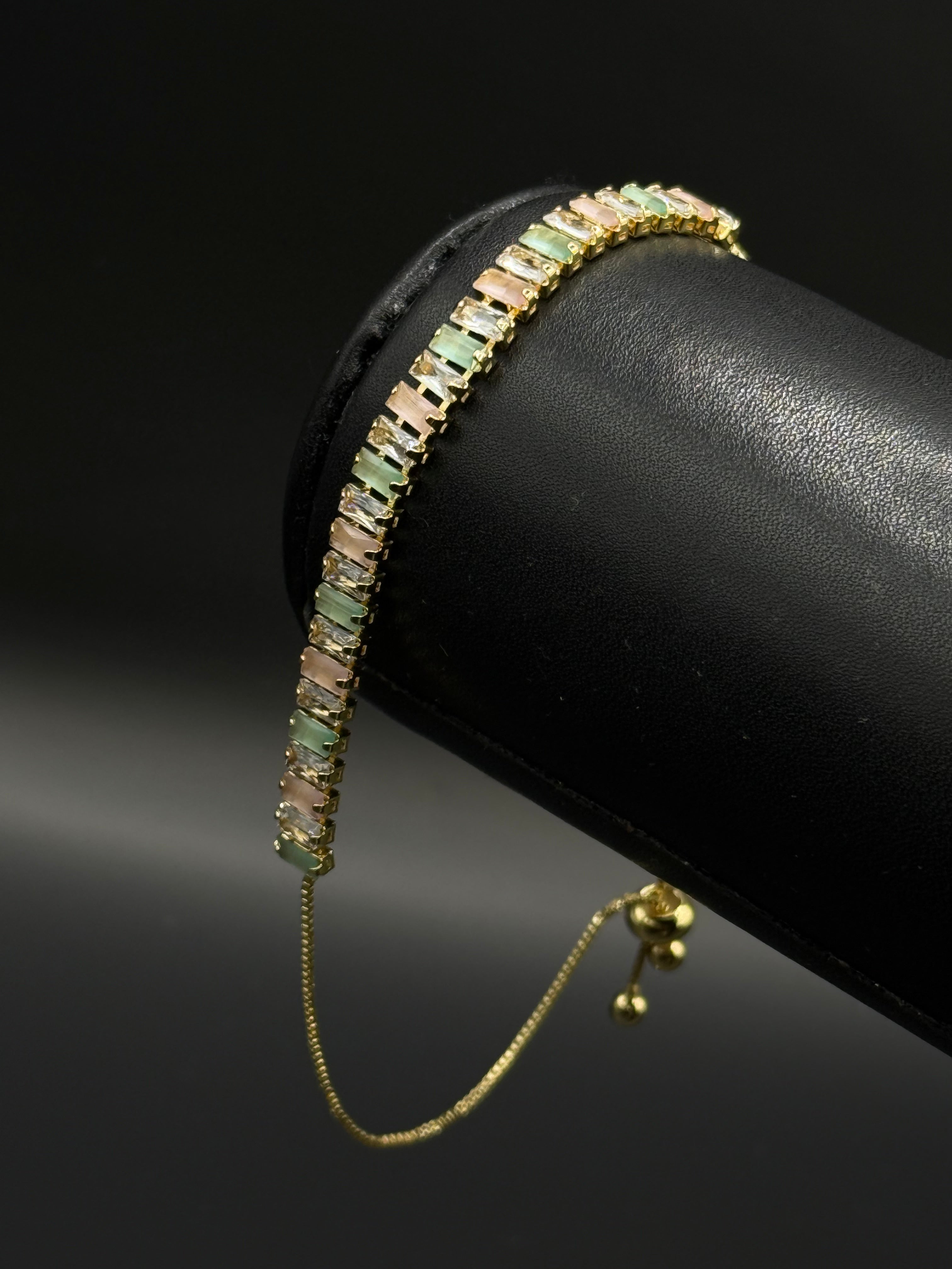 Pulso Baguette Ajustable Zirconias
