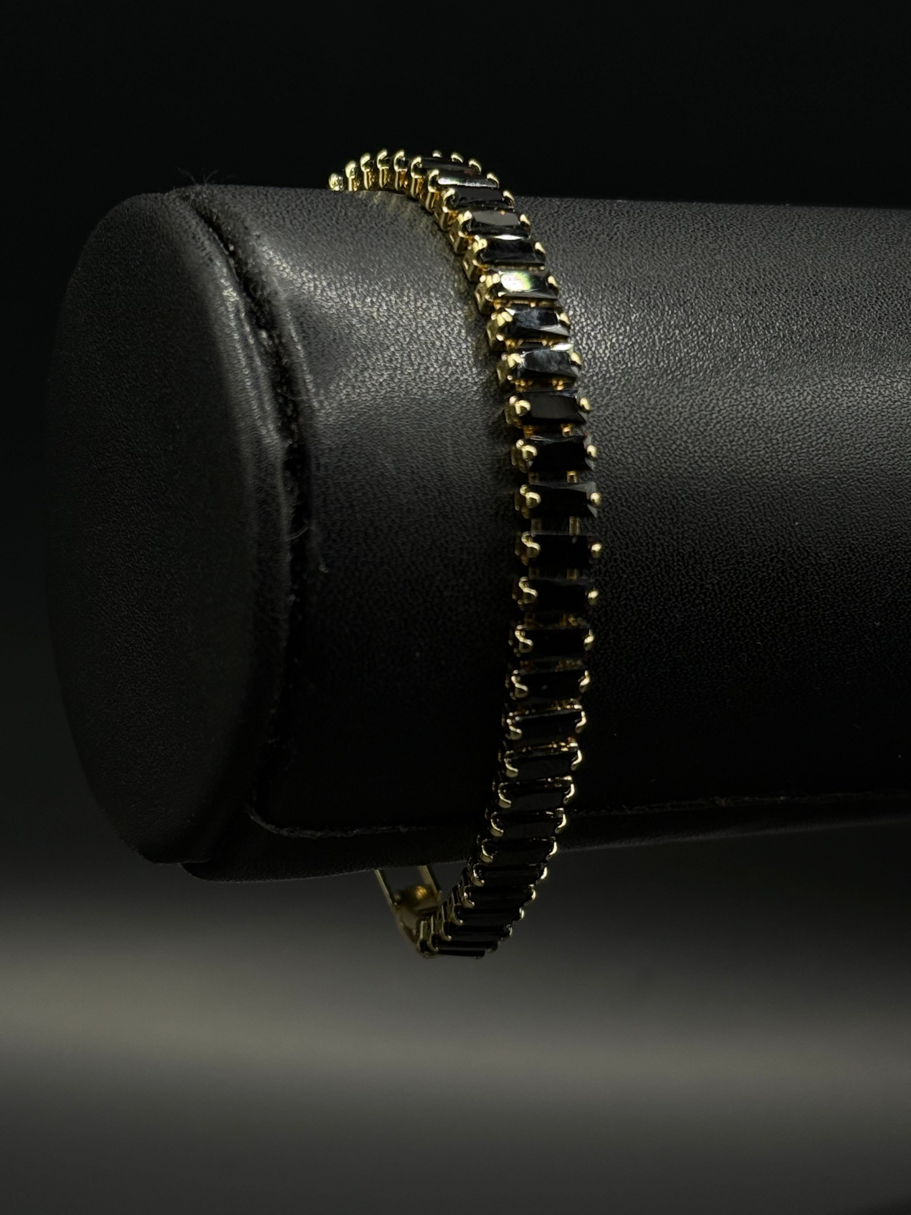 Pulsera Baguette de Oro Laminado