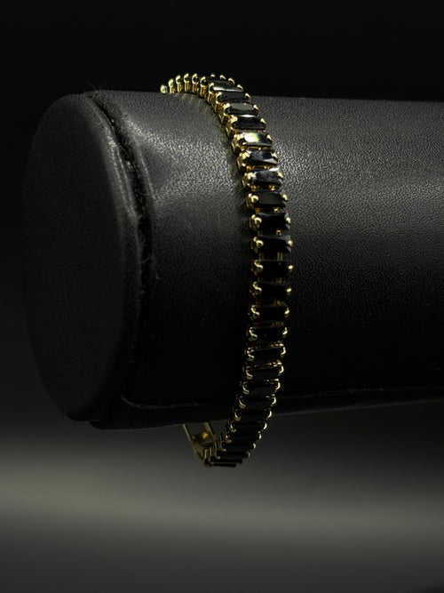 Pulsera Baguette de Oro Laminado
