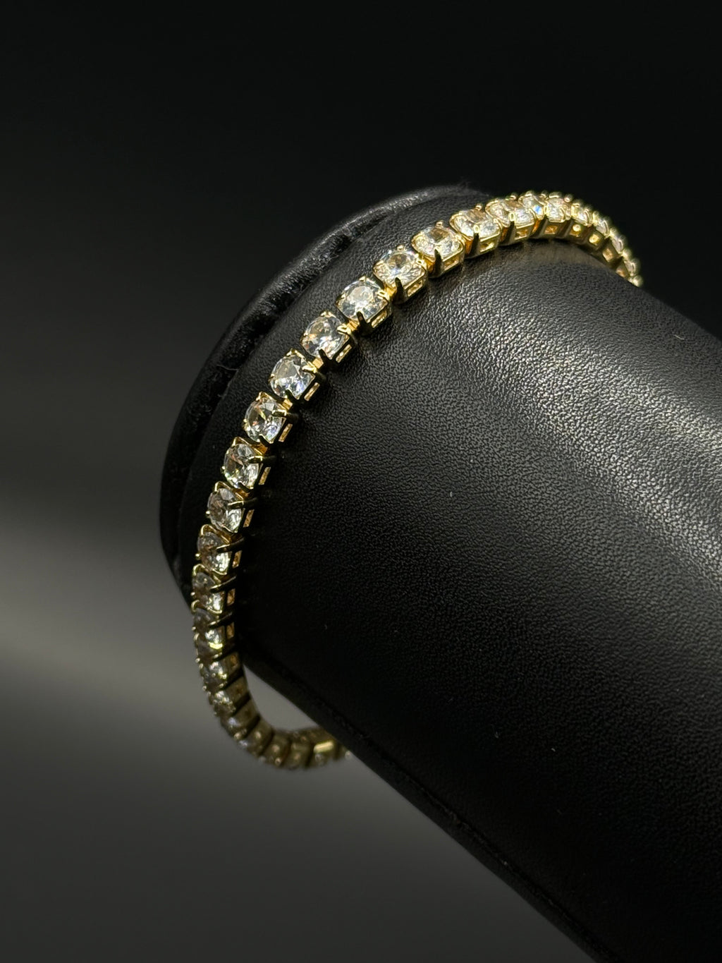 Pulsera Tennis Zirconias Oro Laminado