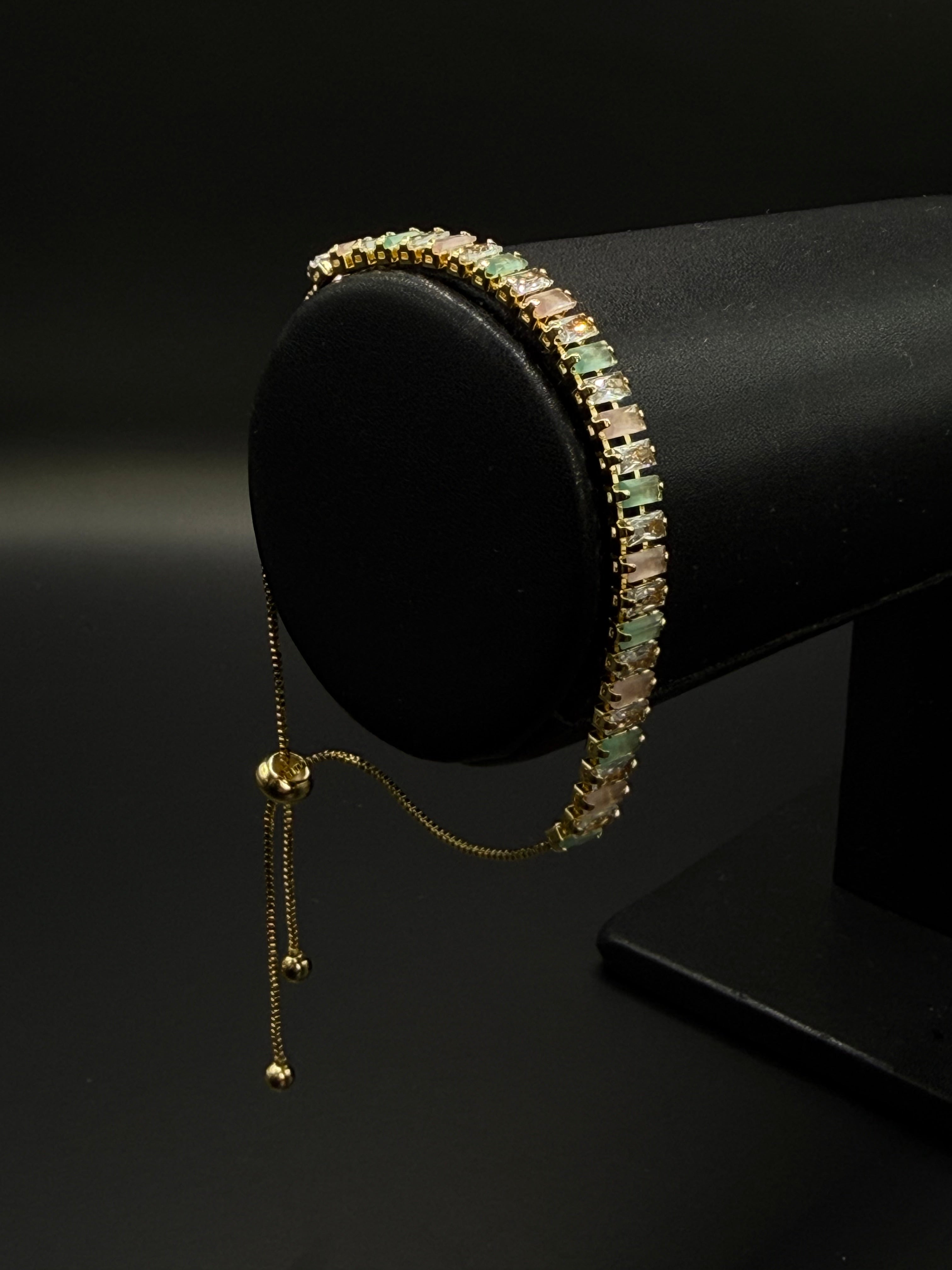 Pulso Baguette Ajustable Zirconias