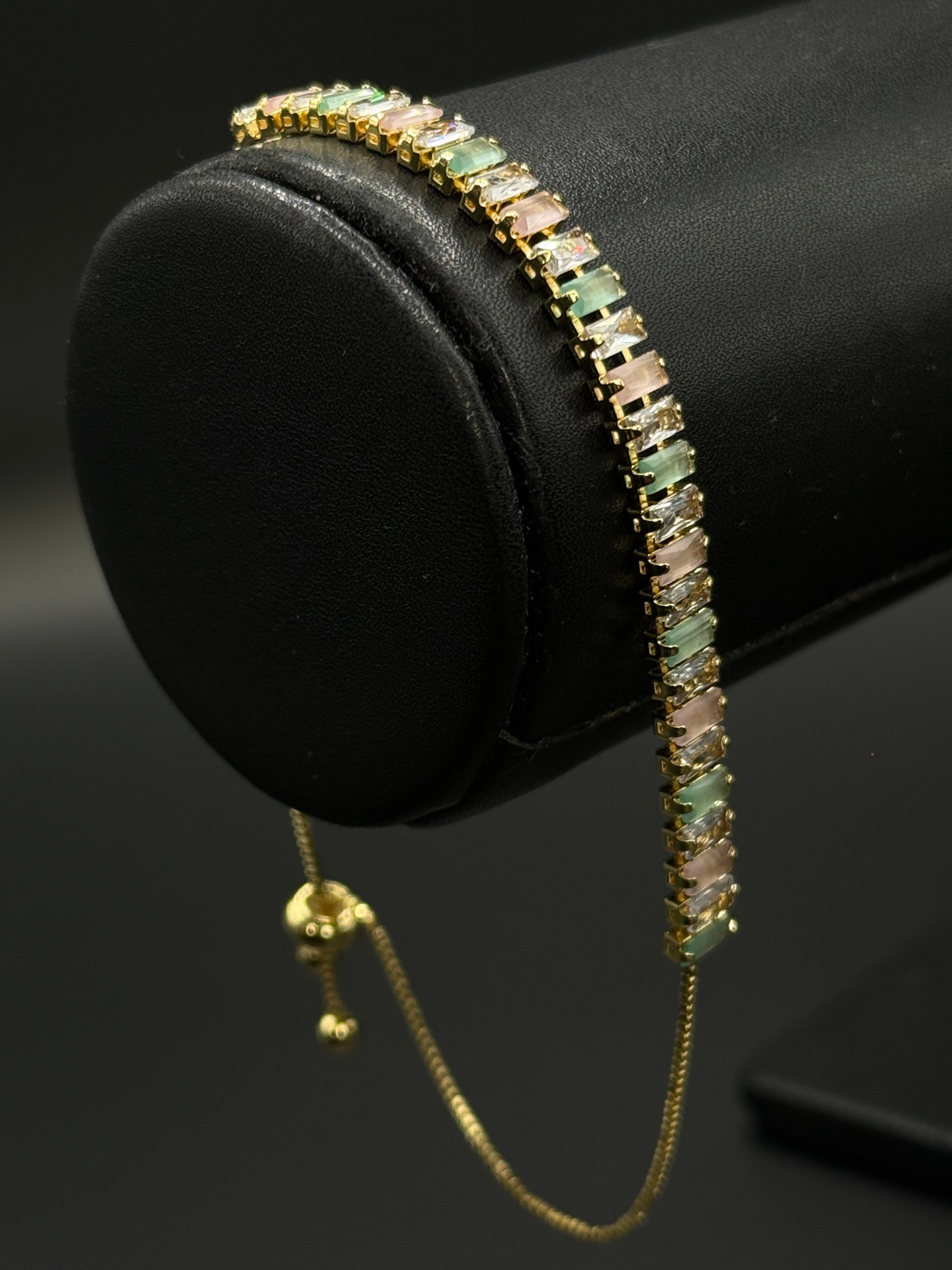 Pulso Baguette Ajustable Zirconias