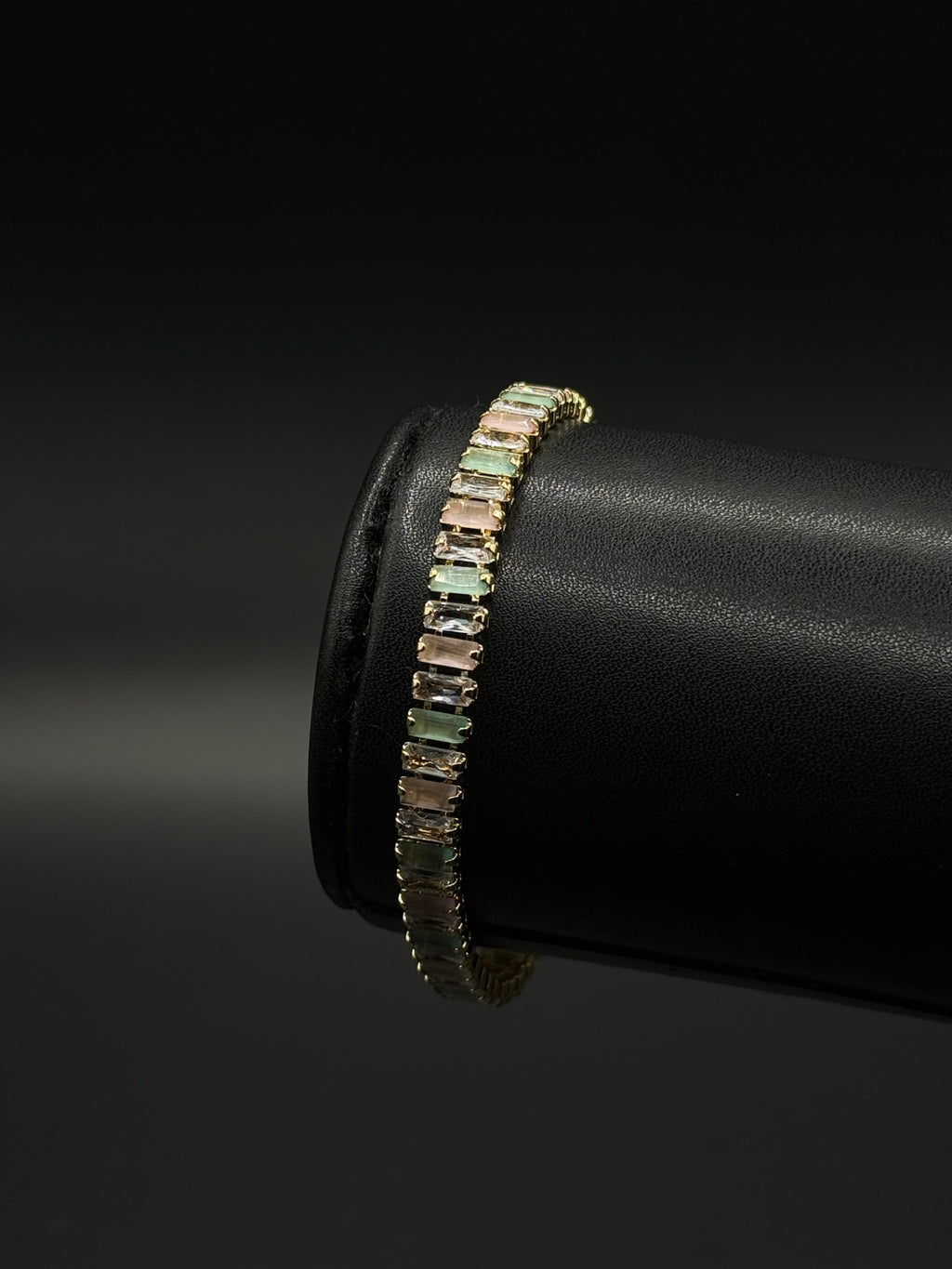 Pulsera Baguette de Oro Laminado