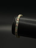 Pulsera Baguette de Oro Laminado