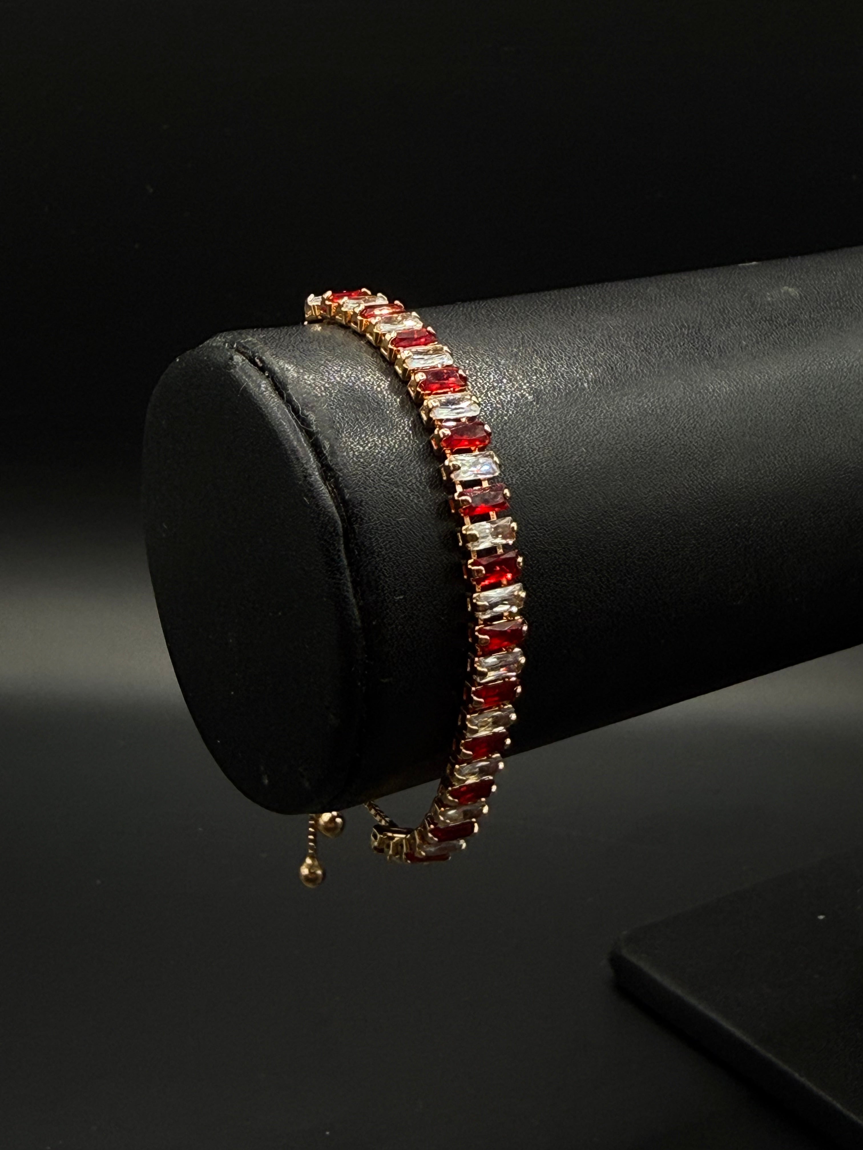 Pulso Baguette Ajustable Zirconias