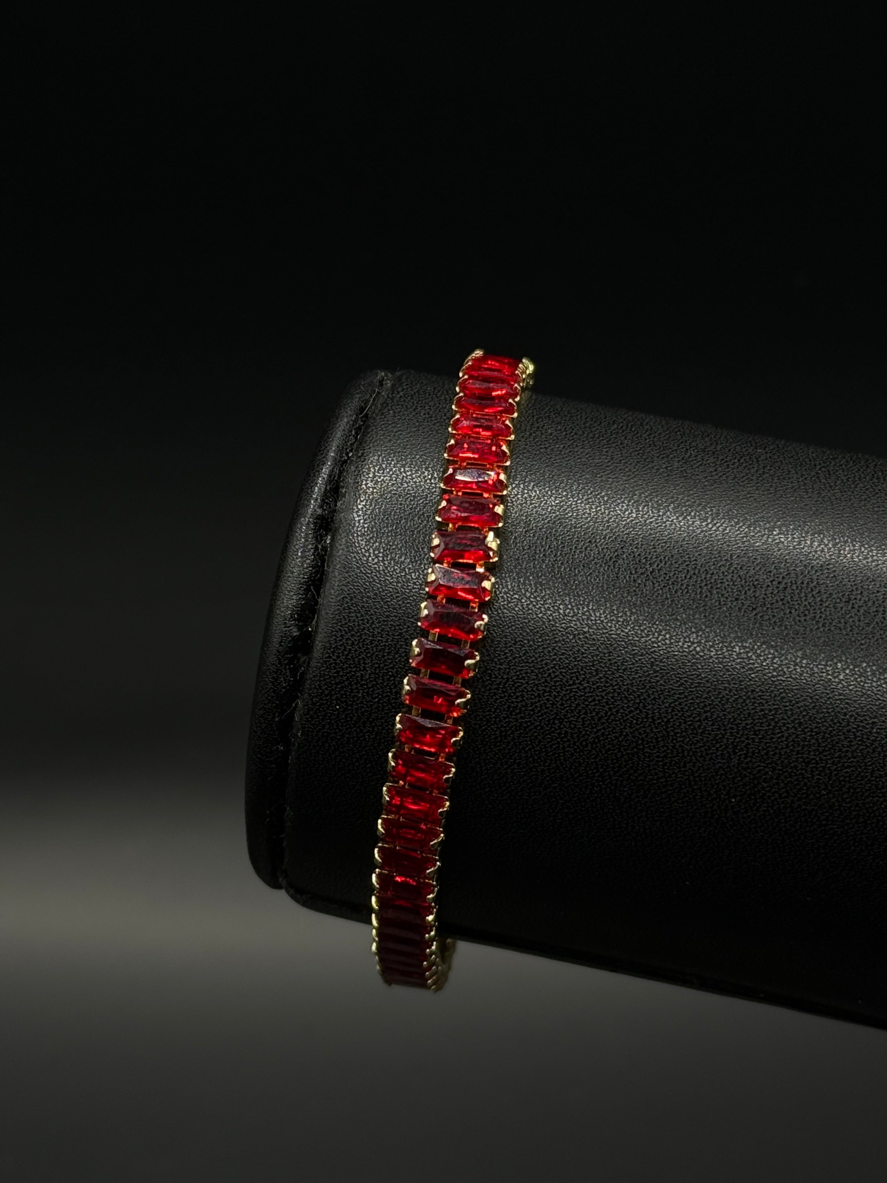 Pulsera Baguette de Oro Laminado