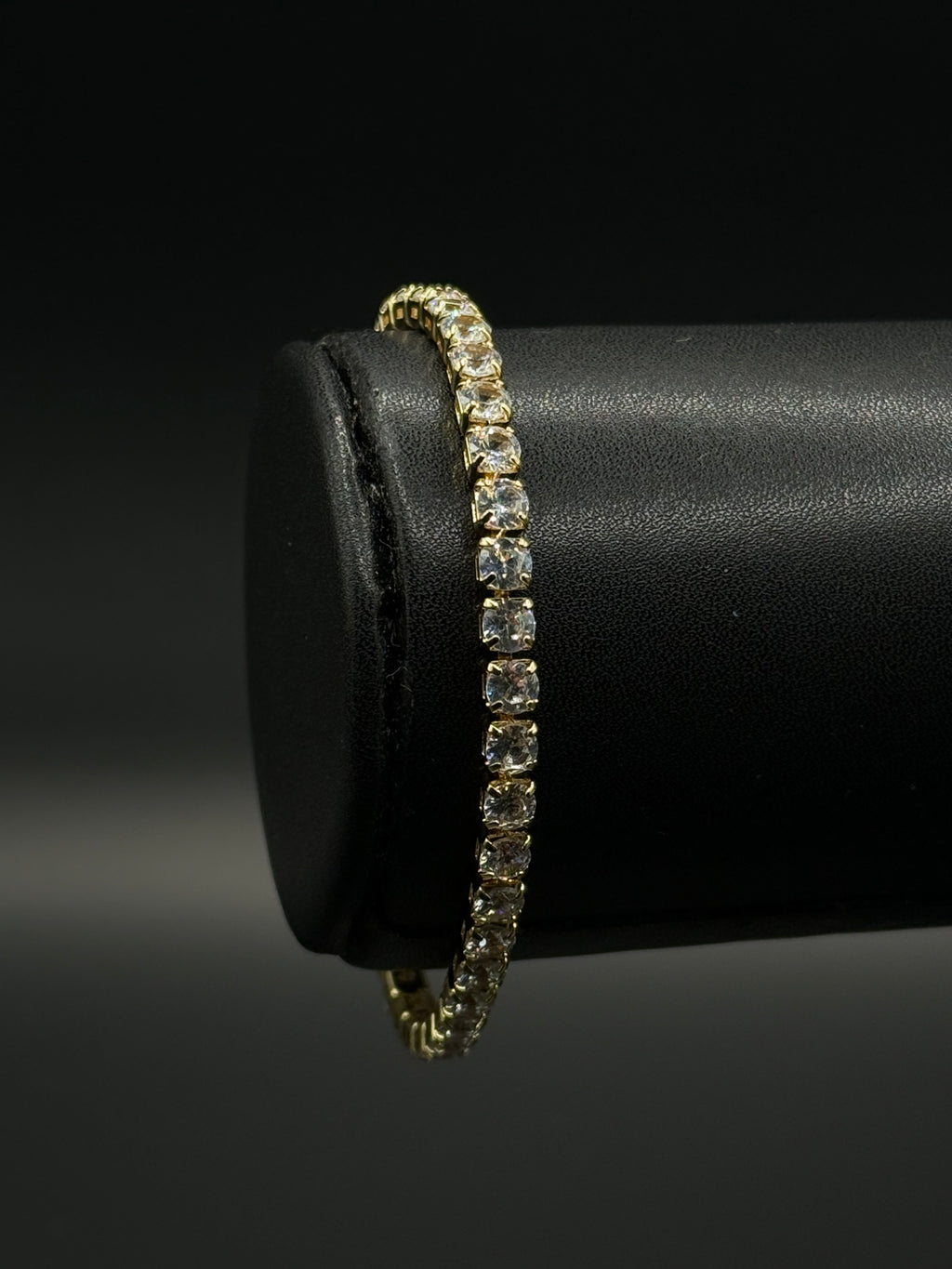 Pulsera Tennis Zirconias Oro Laminado