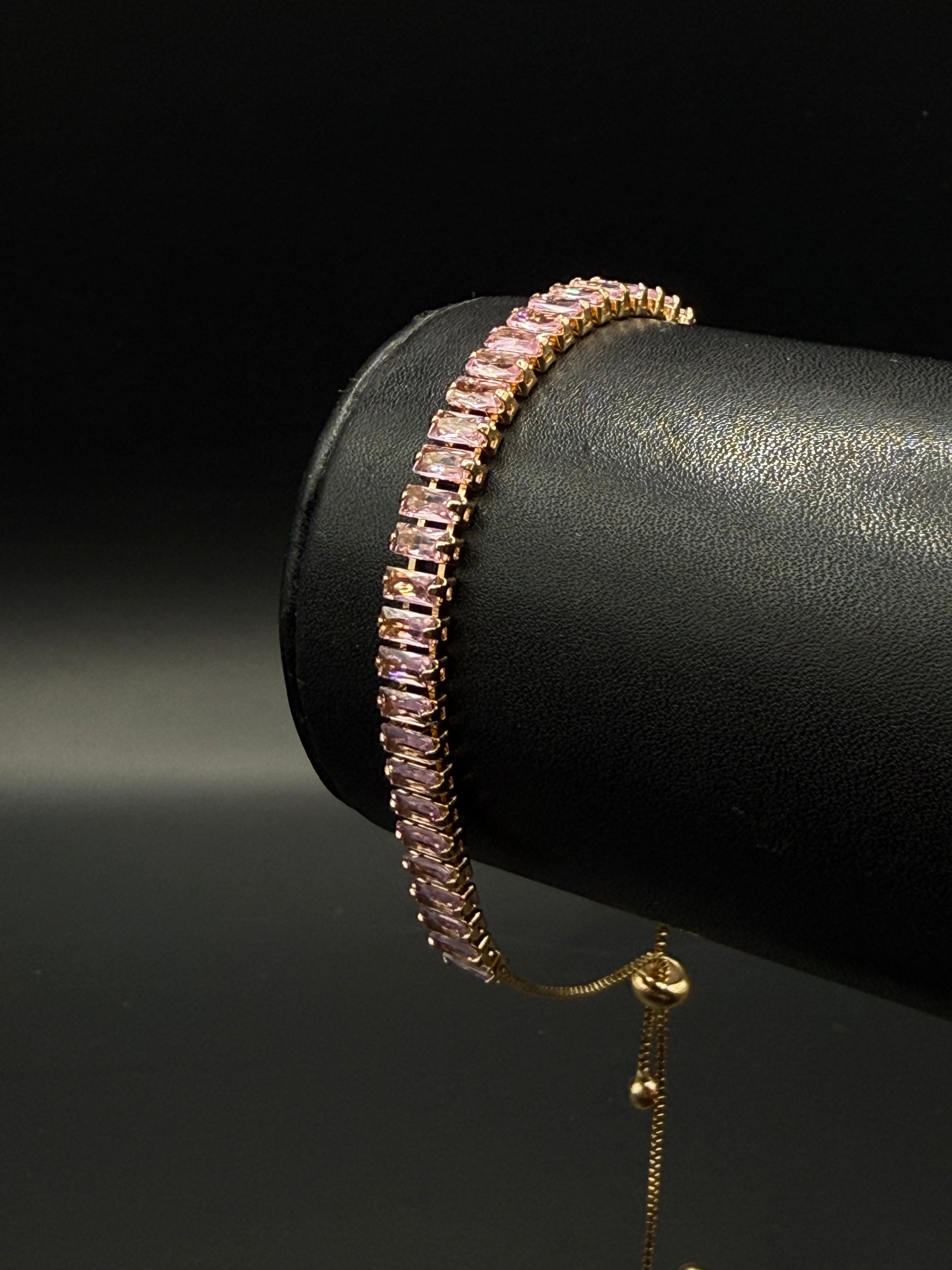 Pulso Baguette Ajustable Zirconias