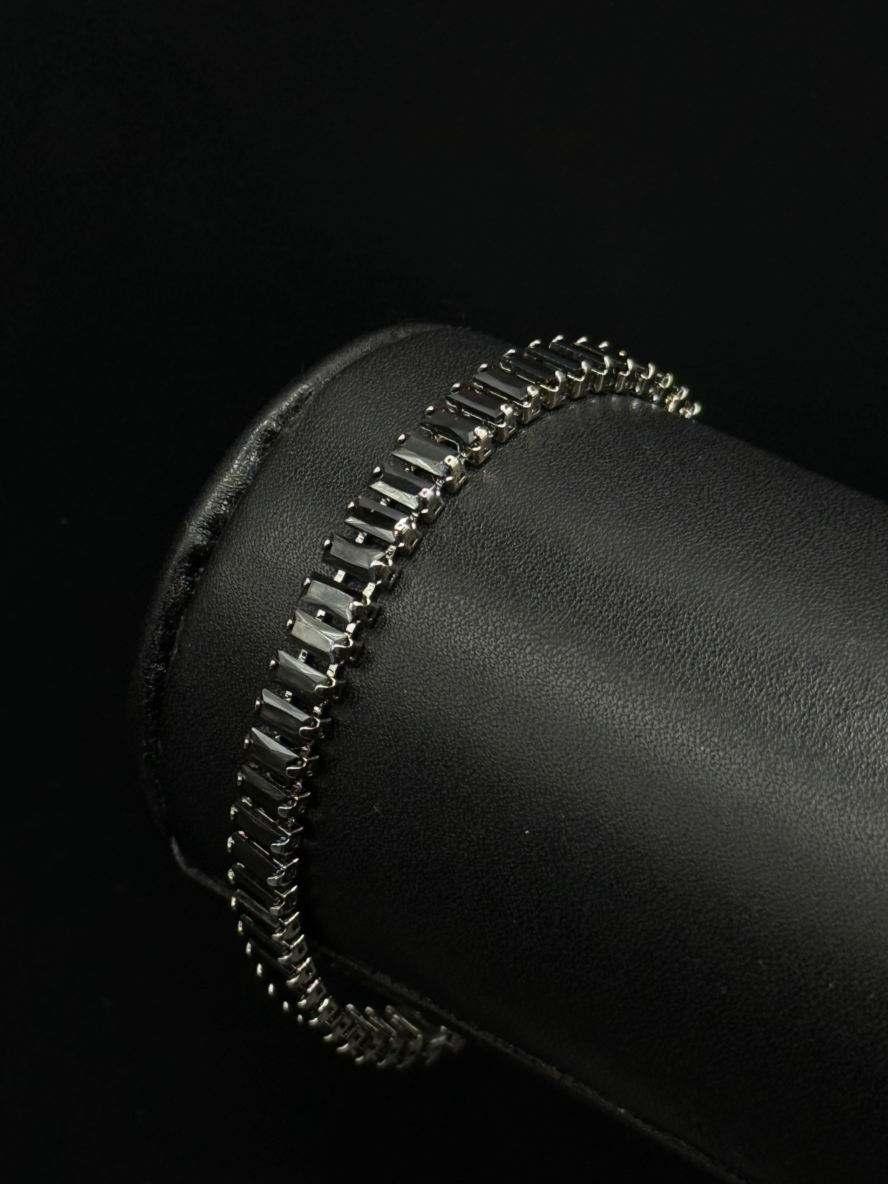 Pulsera Baguette Zirconias Plateado