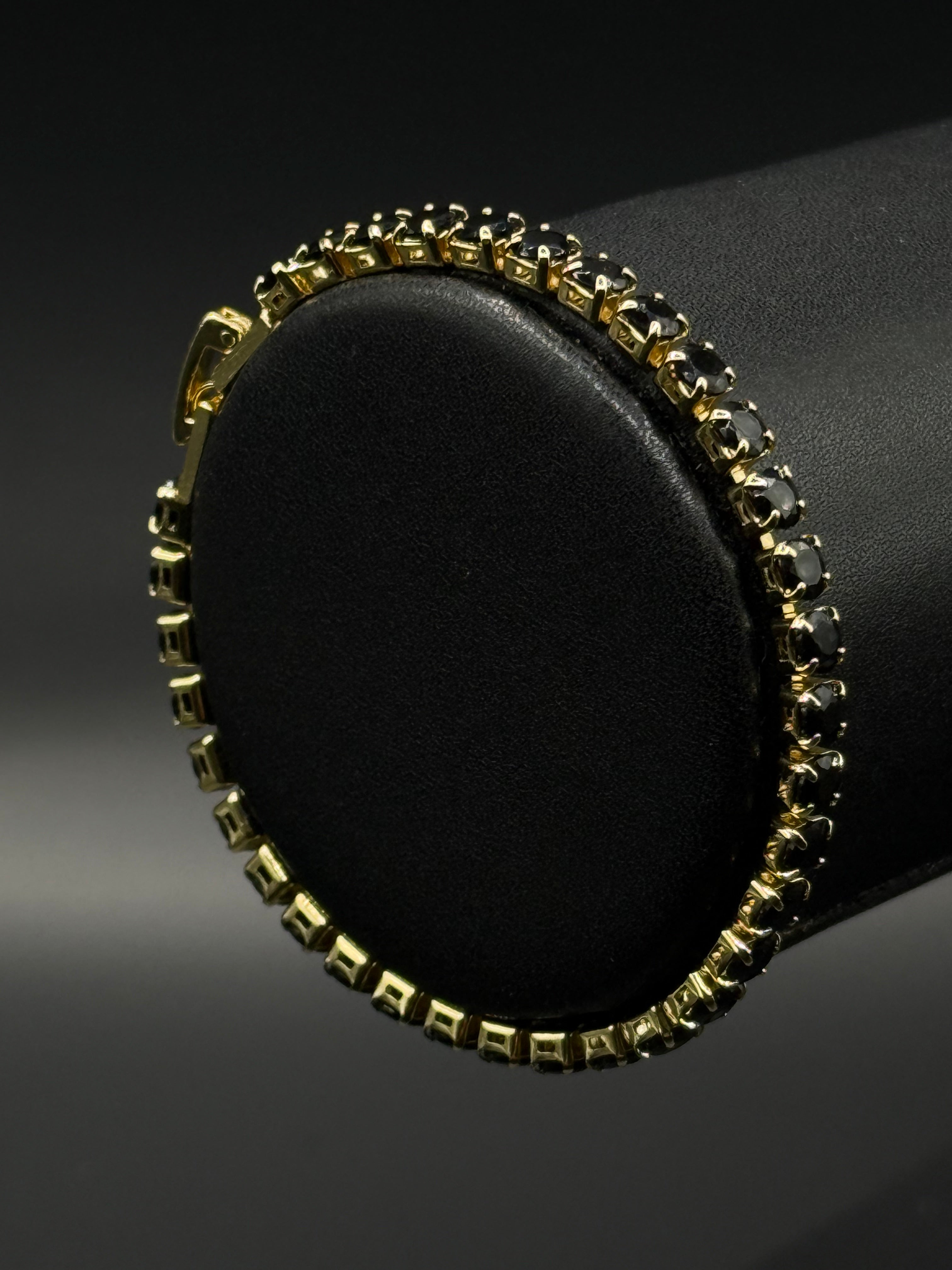 Pulsera Tennis Zirconias Oro Laminado
