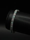 Pulso Baguette Zirconias Plateado