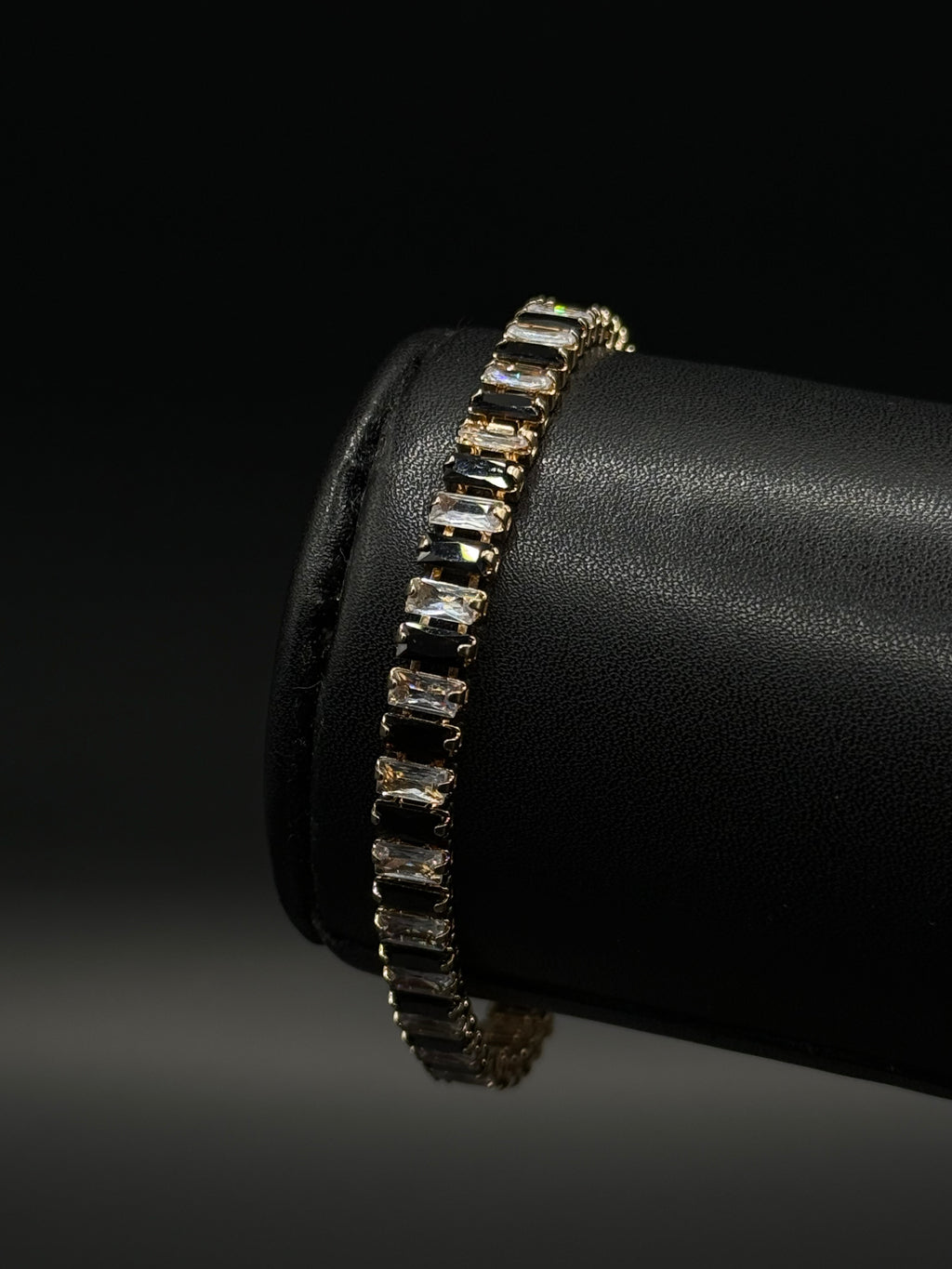 Pulsera Baguette de Oro Laminado