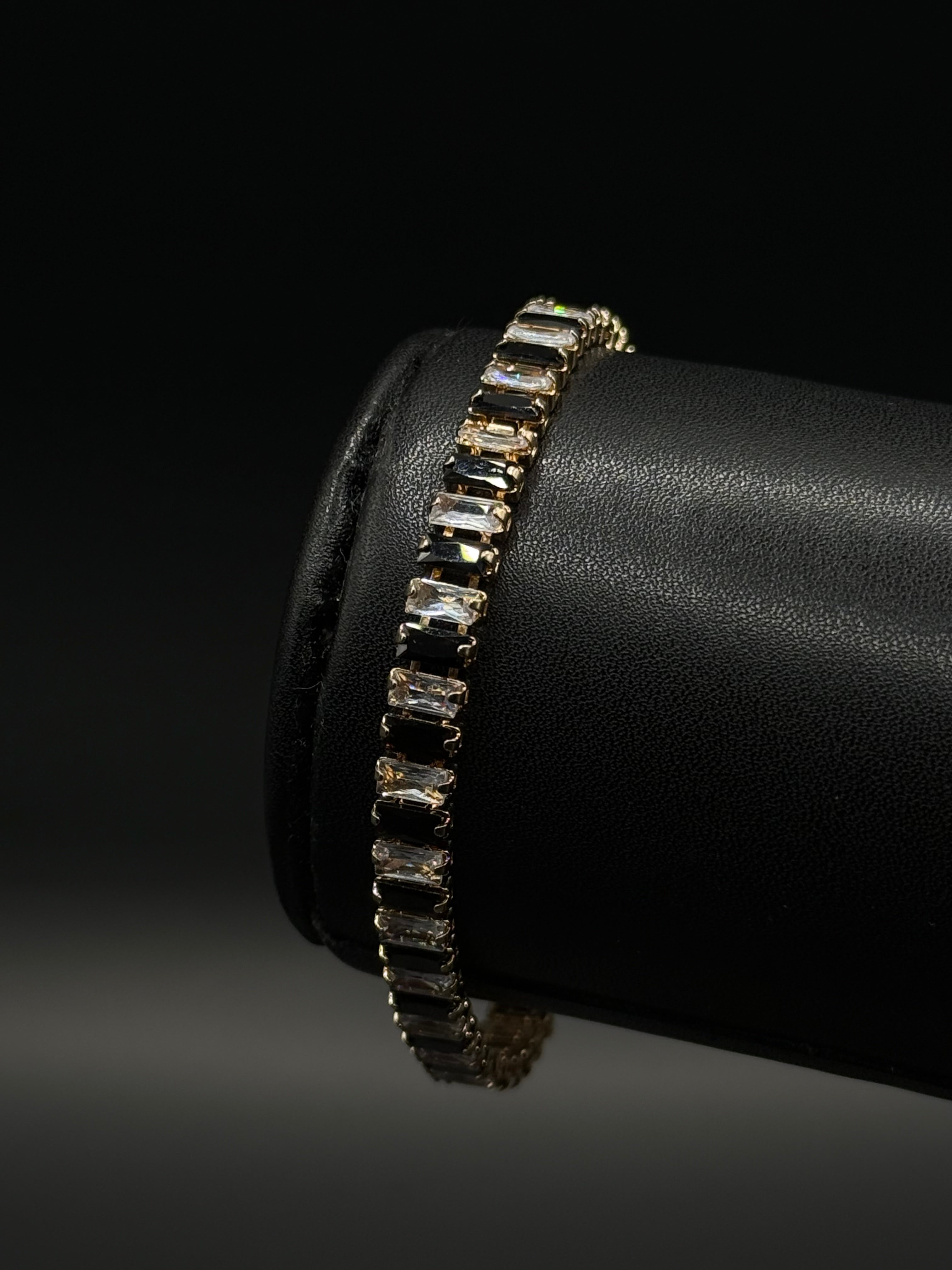 Pulsera Baguette de Oro Laminado