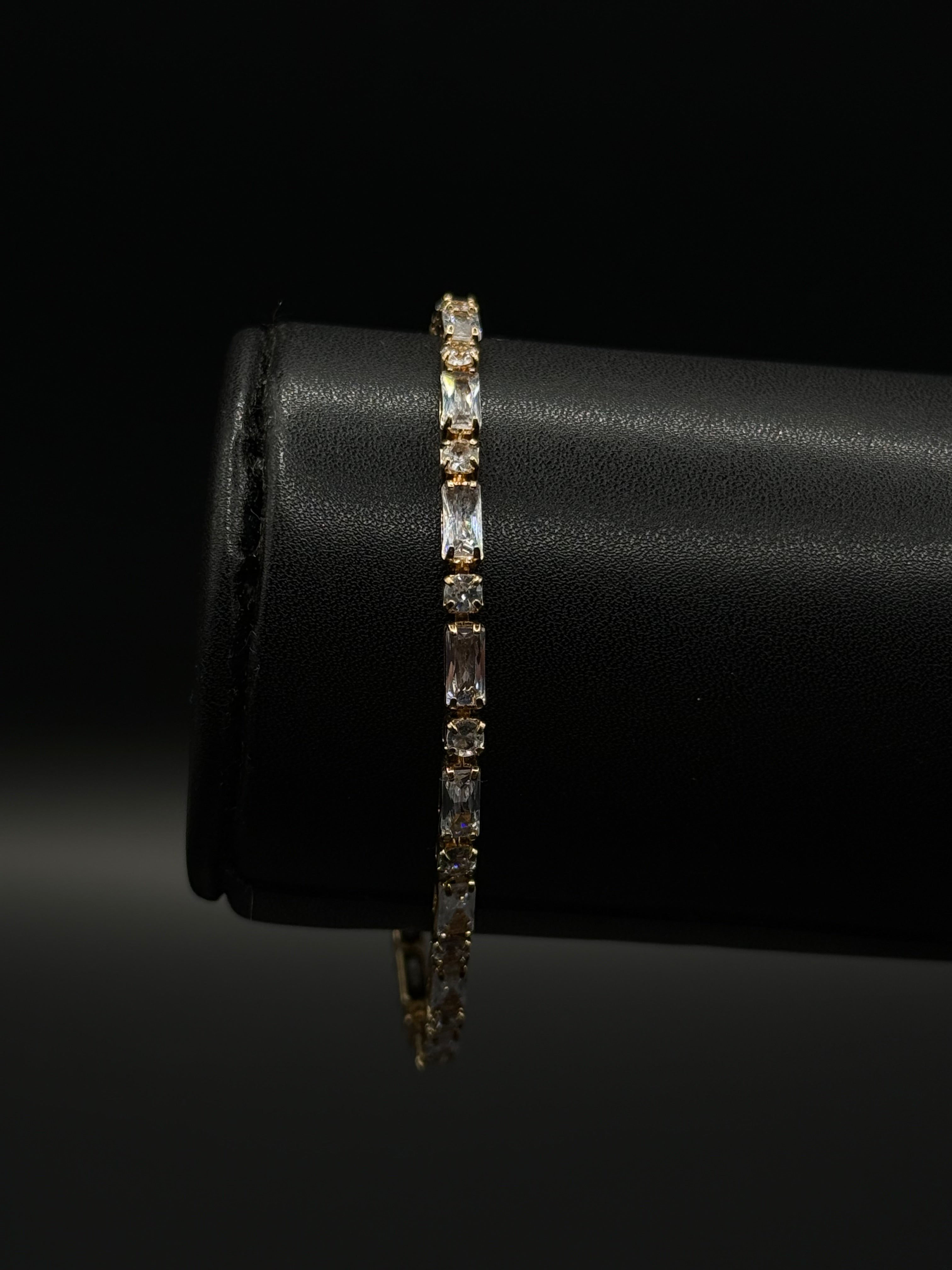 Pulsera Tennis Oro Laminado