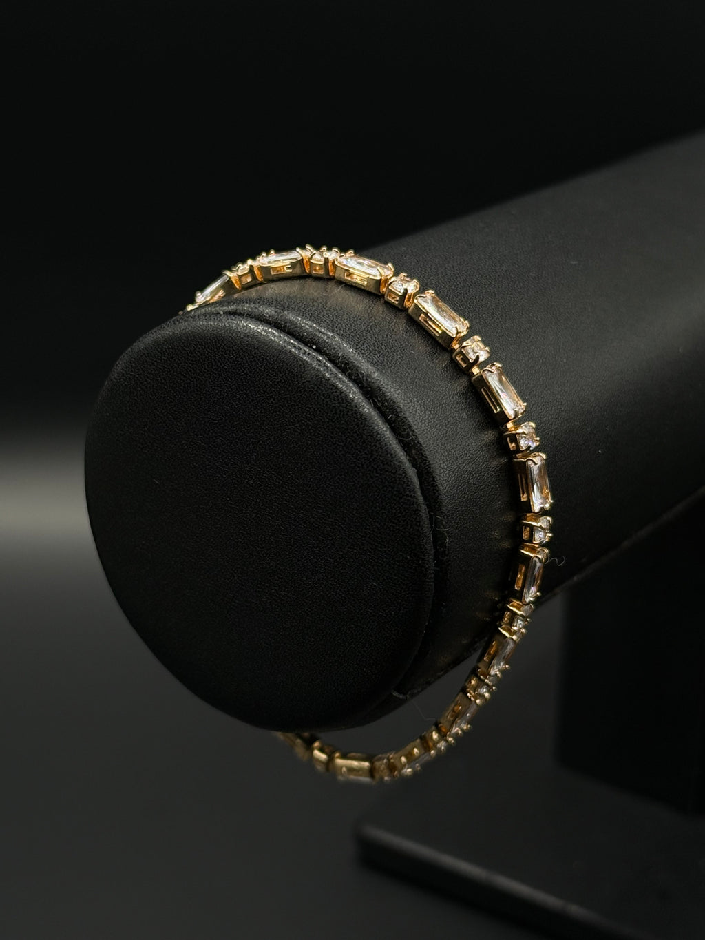Pulsera Tennis Oro Laminado