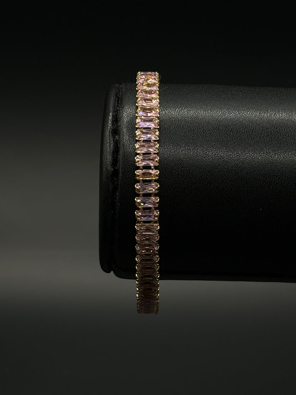 Pulsera Baguette de Oro Laminado