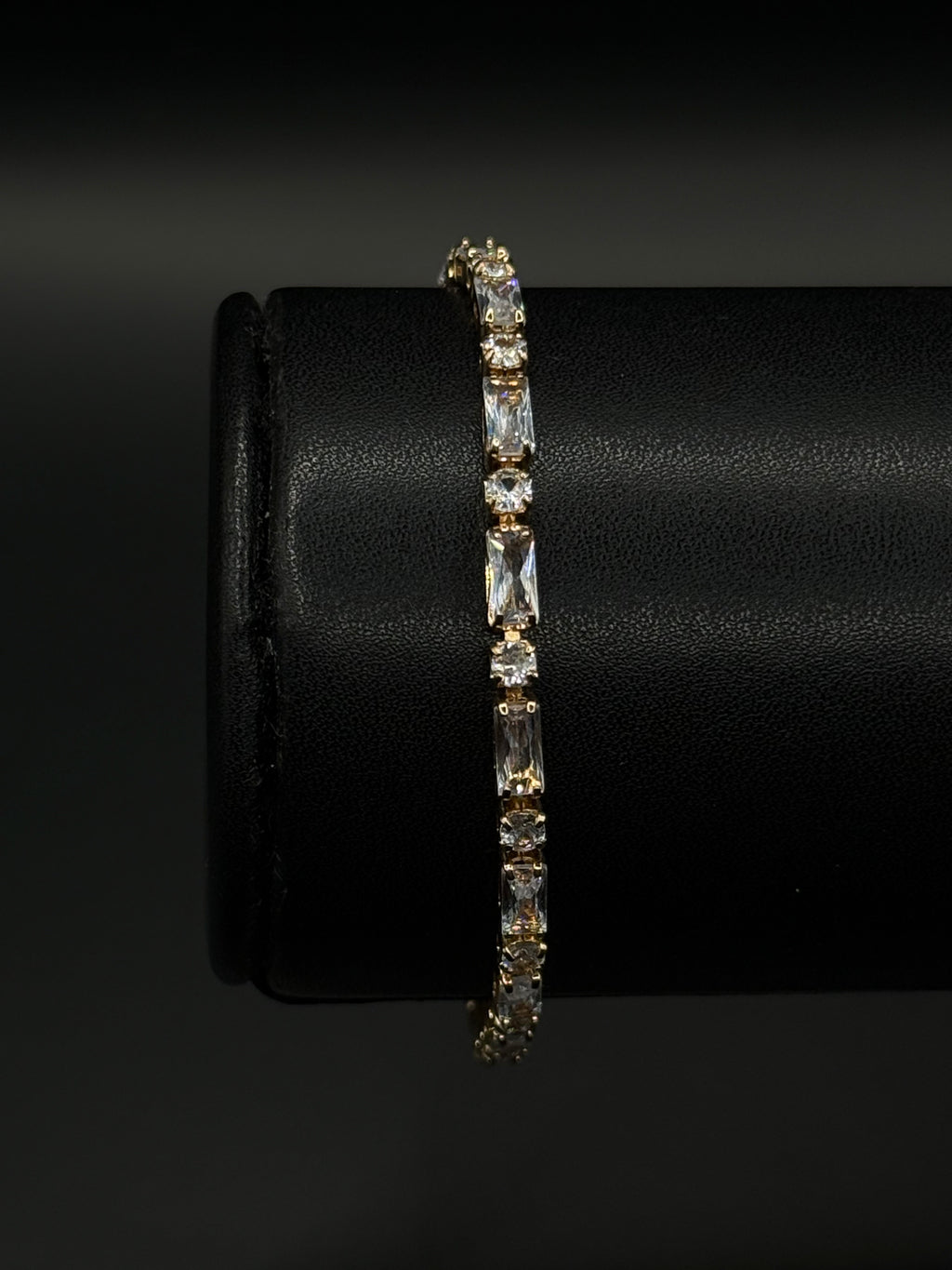 Pulsera Tennis Oro Laminado