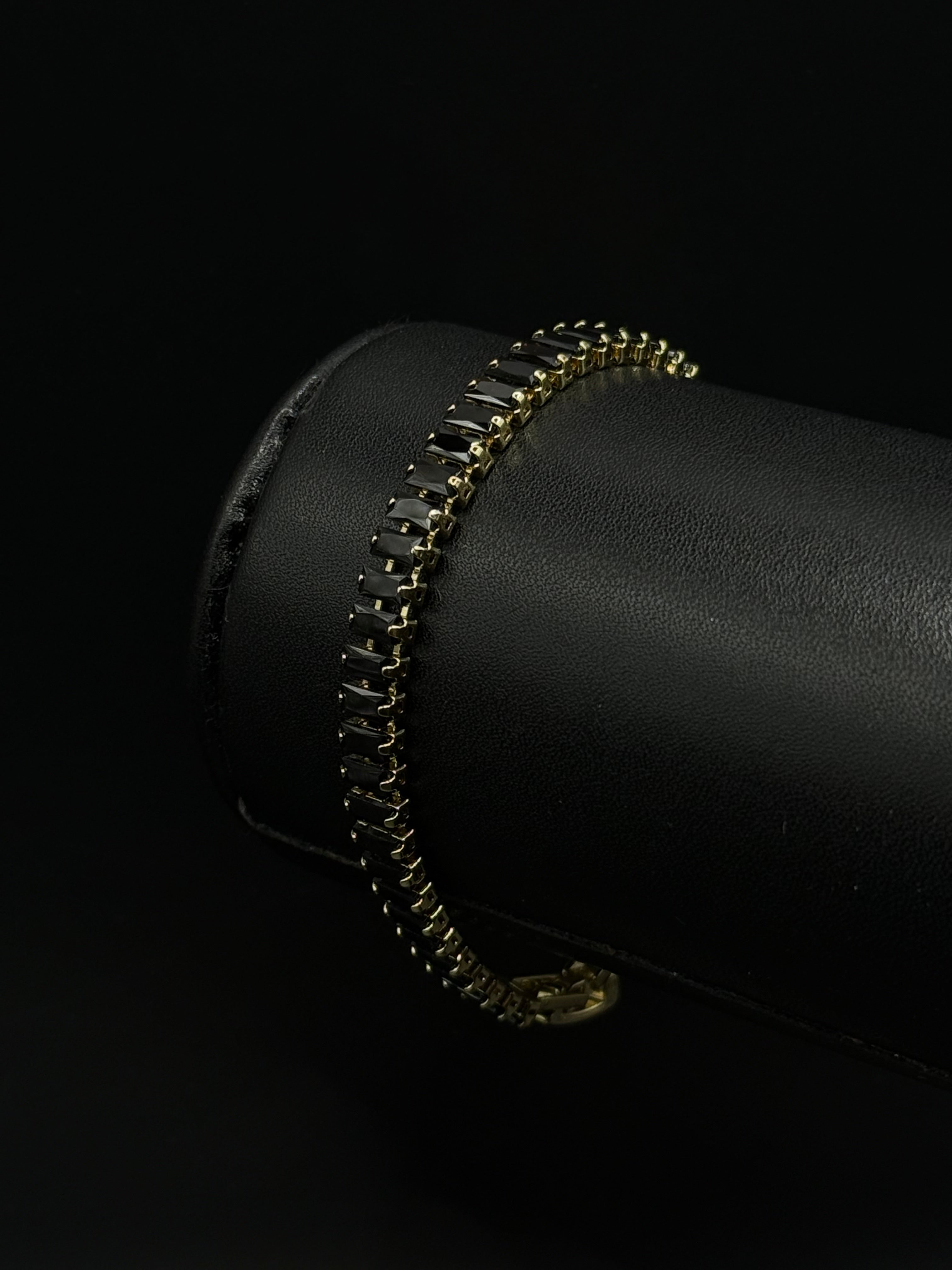 Pulsera Baguette de Oro Laminado