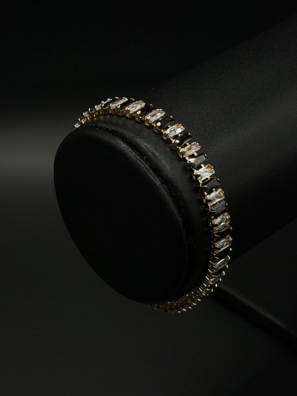 Pulsera Baguette de Oro Laminado