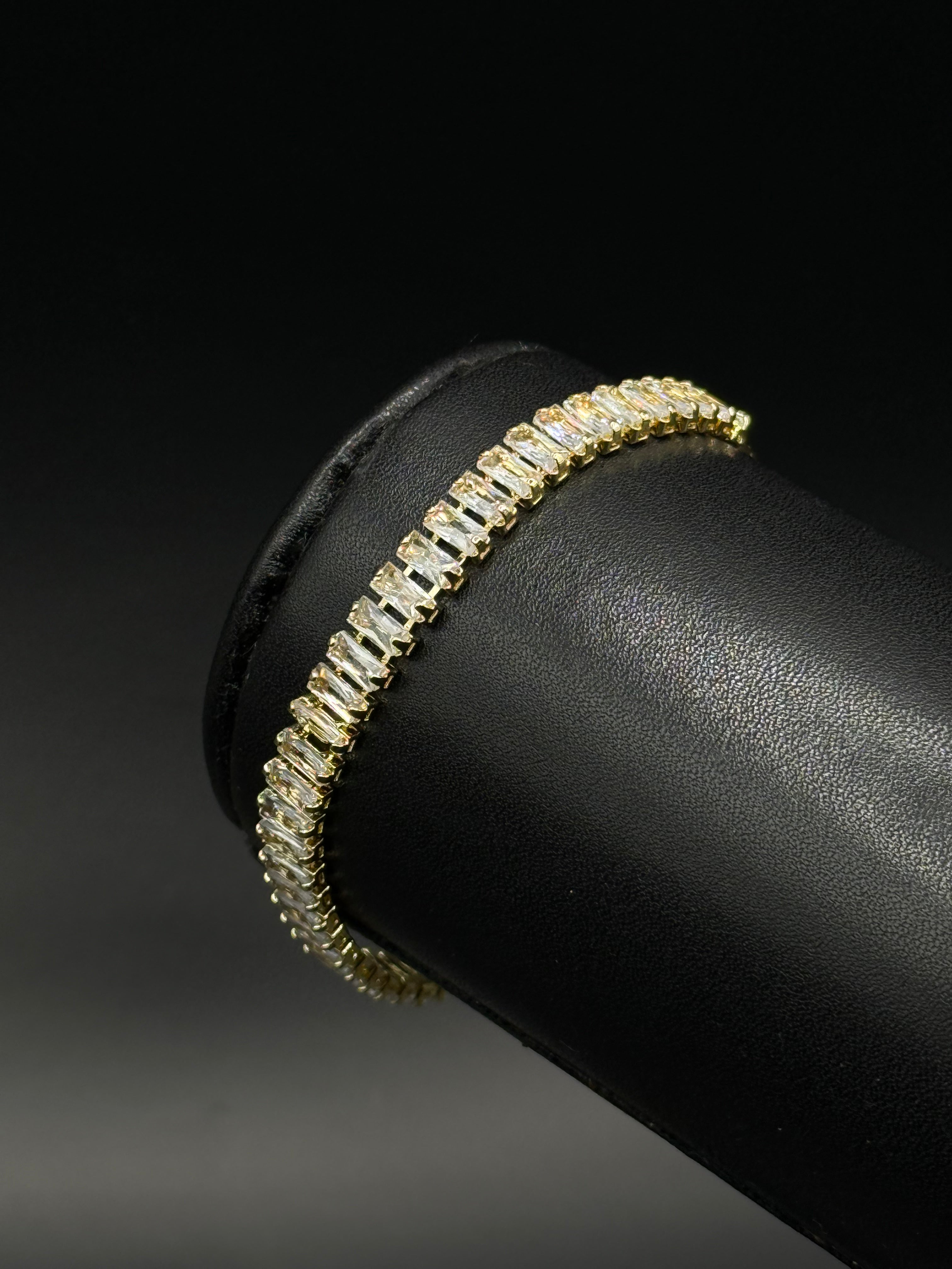 Pulso Baguette de Oro Laminado