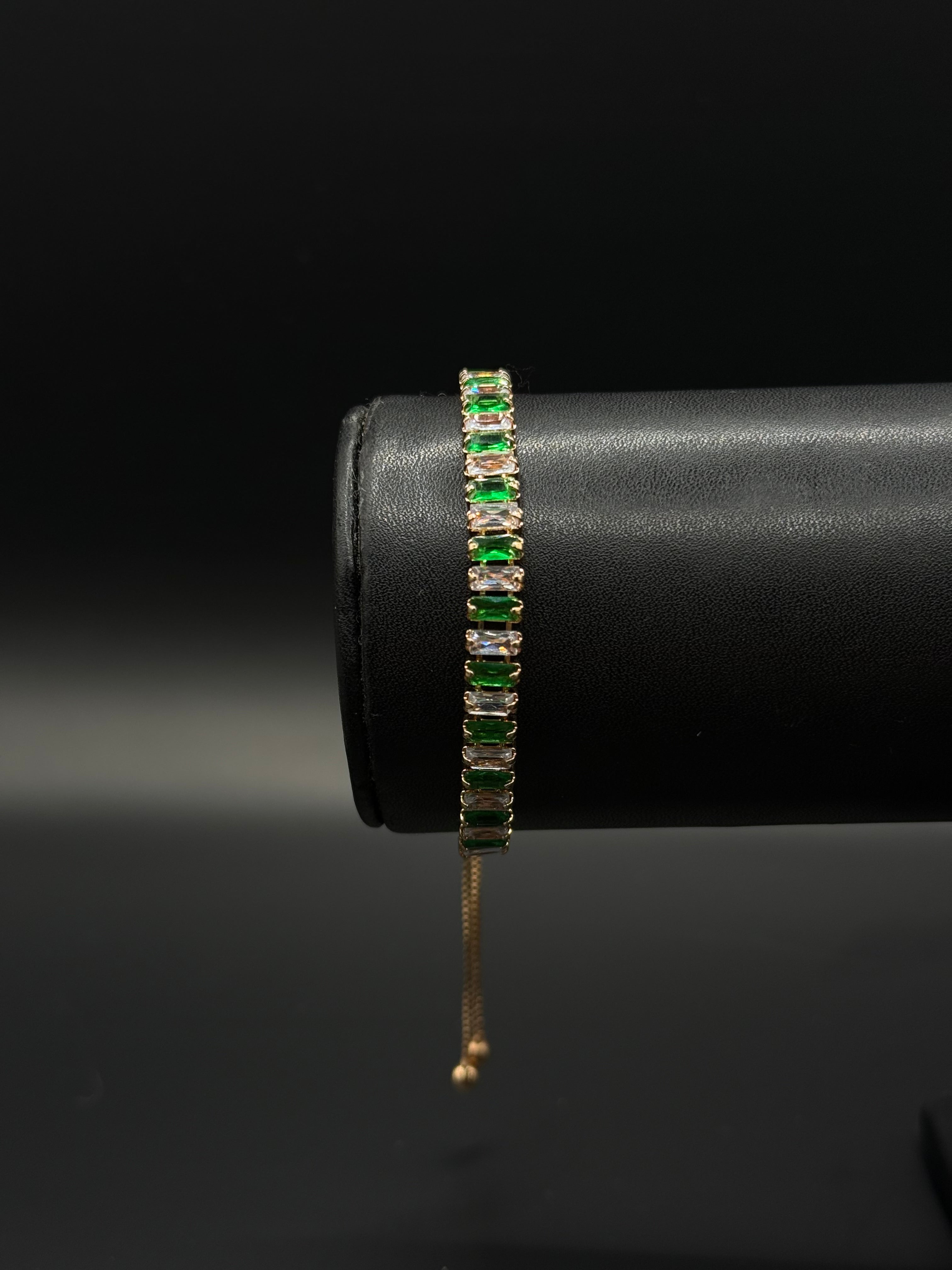 Pulso Baguette Ajustable Zirconias