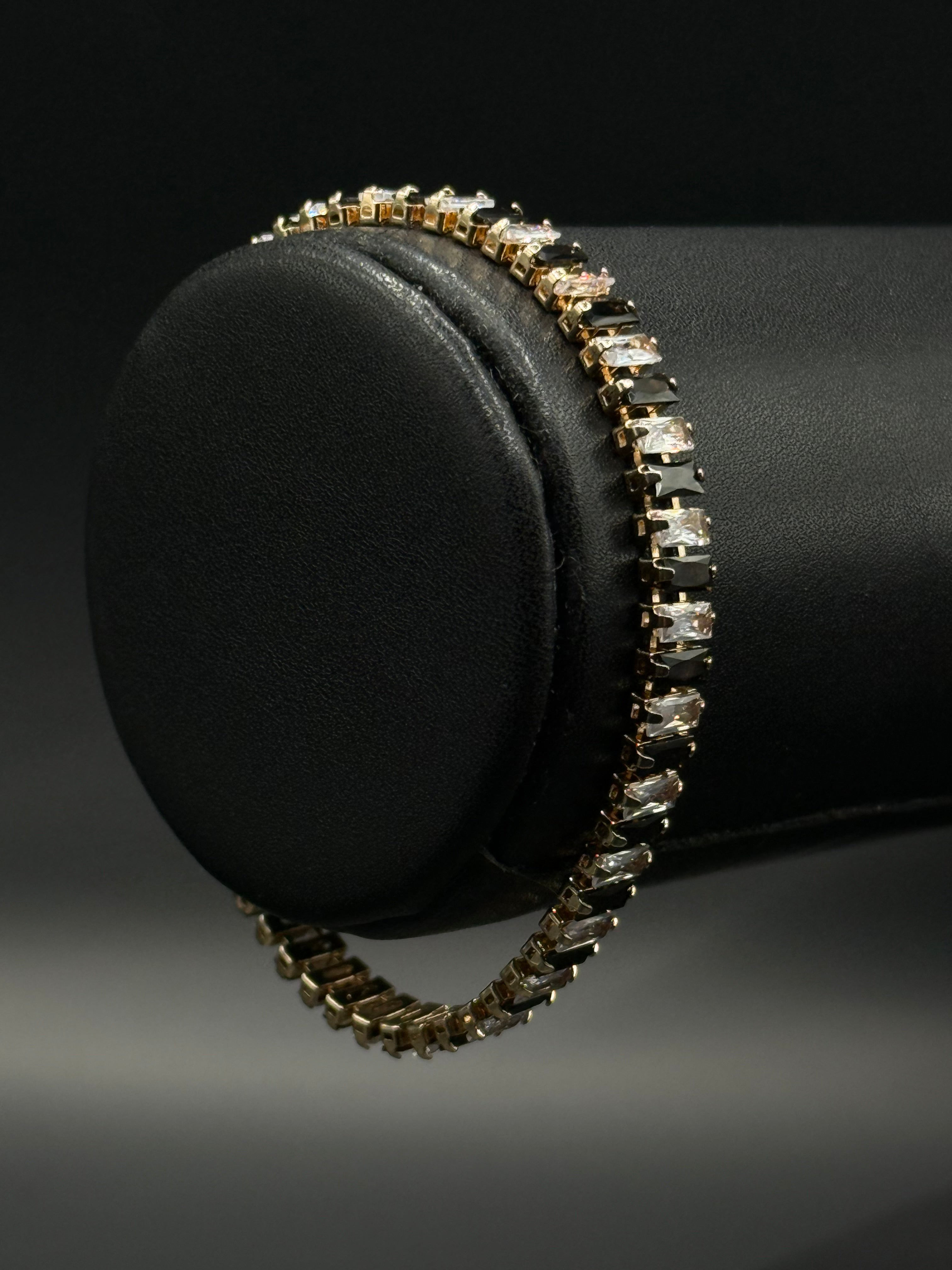 Pulsera Baguette de Oro Laminado