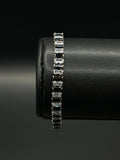 Pulsera Baguette Zirconia Plateado
