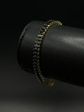 Pulsera Baguette de Oro Laminado