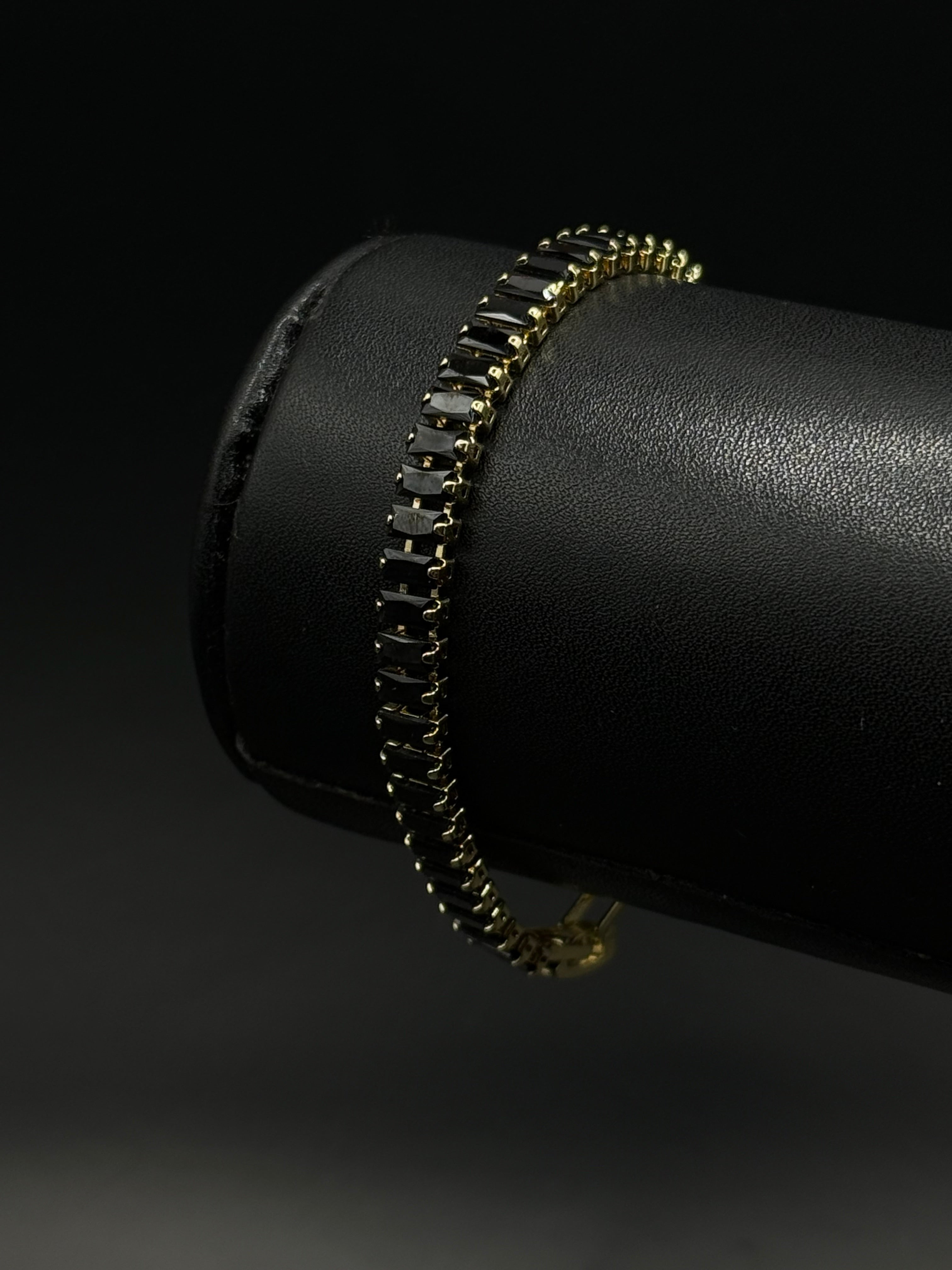 Pulsera Baguette de Oro Laminado