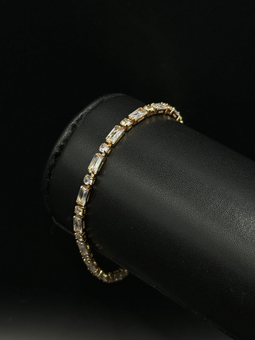 Pulsera Tennis Oro Laminado