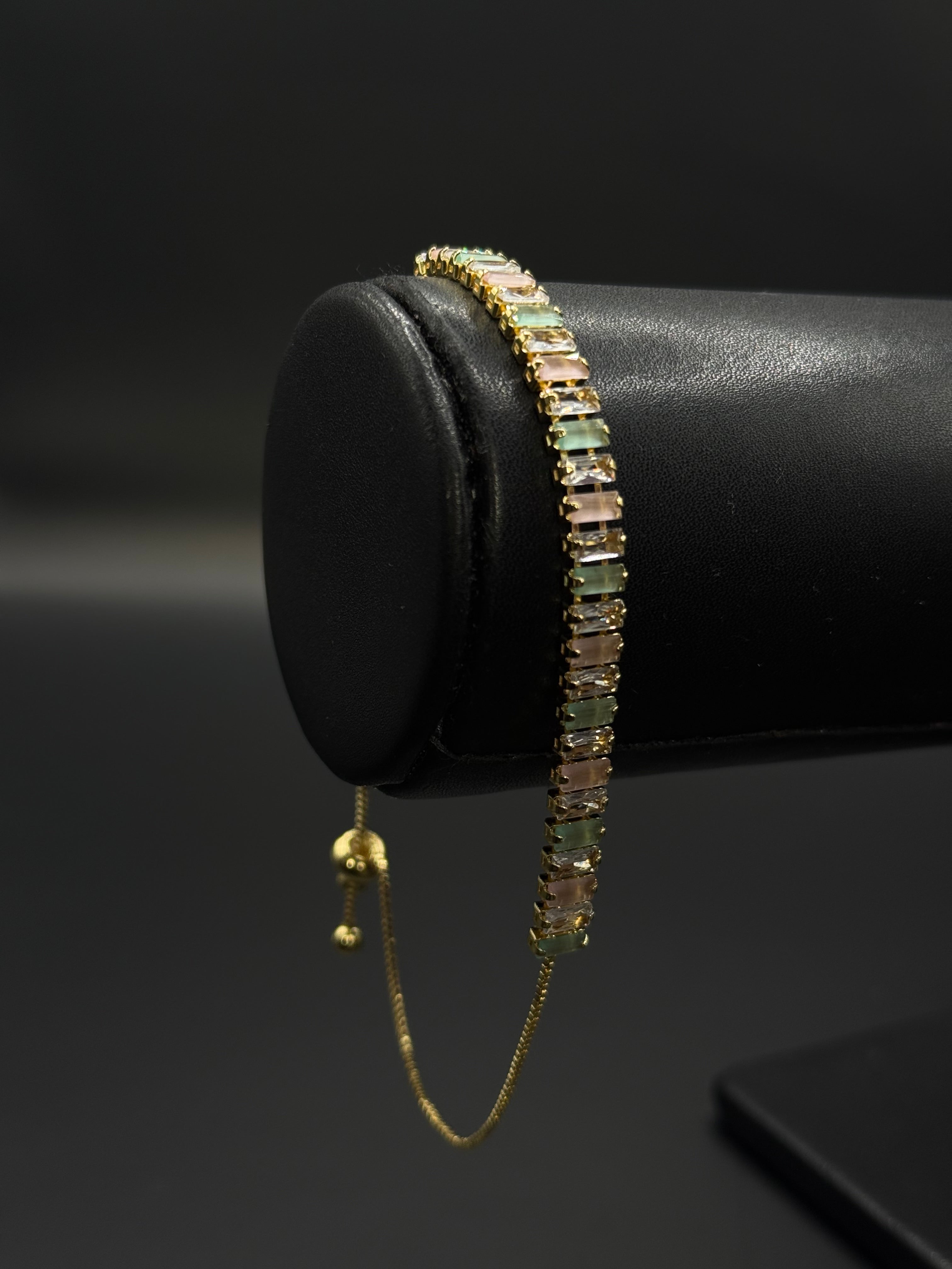 Pulso Baguette Ajustable Zirconias